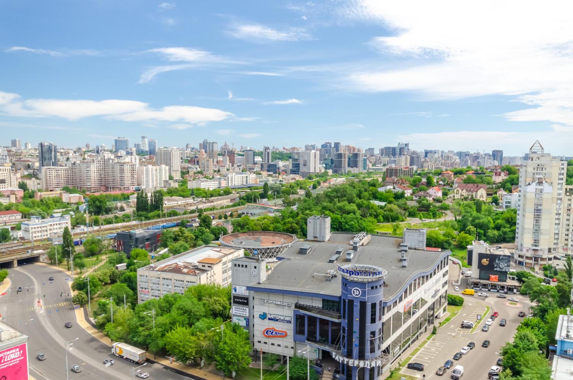 Petrovdom 205-206 Panoramic City View Apartments At Rc Kvartet, Central Railway Station Kiev Buitenkant foto